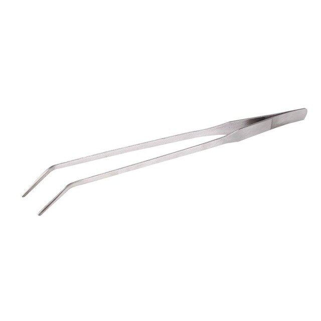 Curved Stainless Steel Extra Long Tweezers