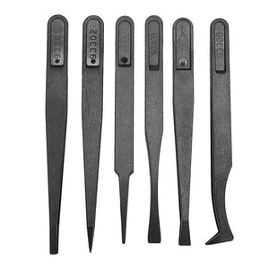 Plastic Assorted Precision Tweezers Pack