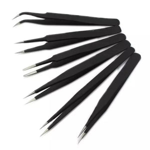 Steel Assorted Precision Tweezers Pack